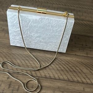 Elegant White Clutch Bag